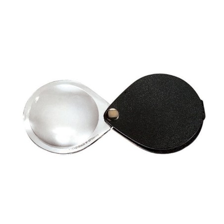 Lupa de bolsillo 6x 30mm negra