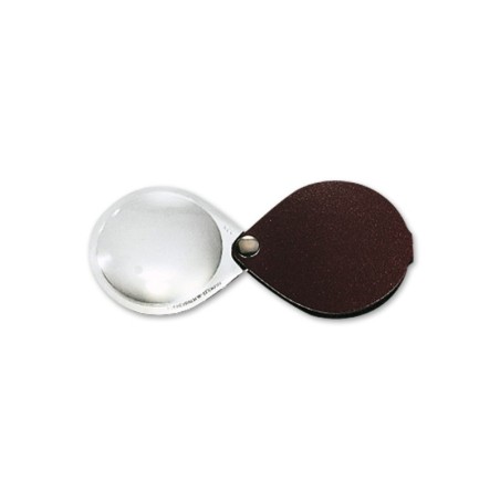 Lupa de bolsillo 6x 30mm burdeos