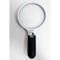 Lupa bifocal extra grande LED 2x y 12x
