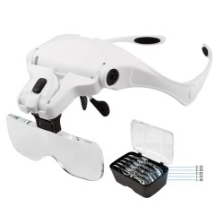 Gafa lupa ajustable con iluminación LED