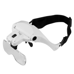 Gafa lupa ajustable con iluminación LED