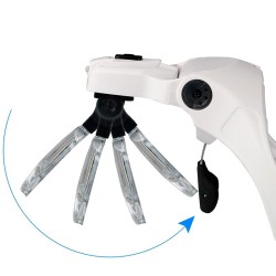 Gafa lupa ajustable con iluminación LED