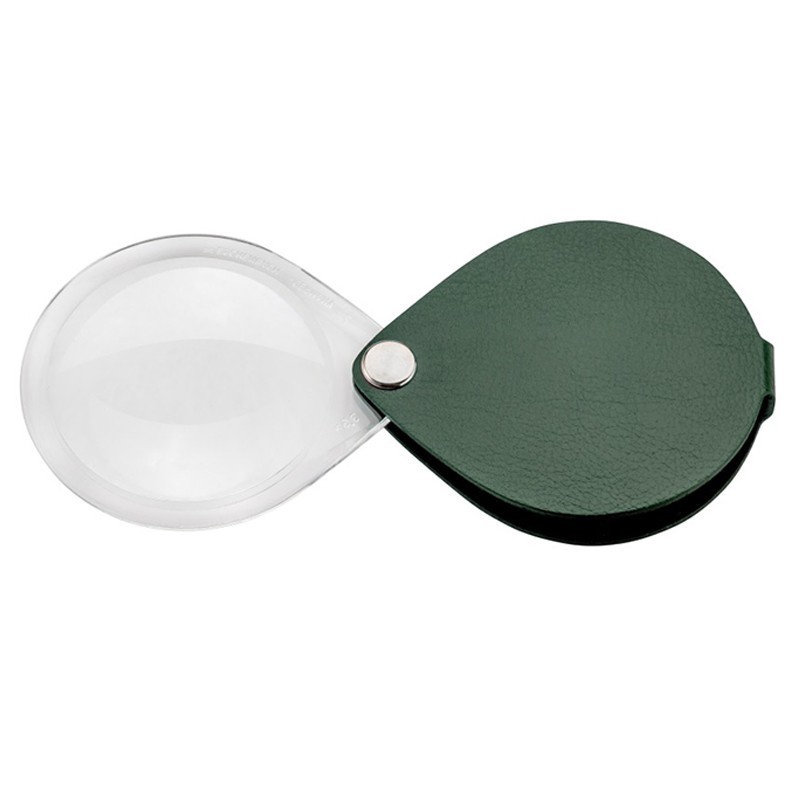 Lupa de bolsillo 3,5x 50mm verde