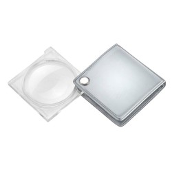 Lupa de bolsillo 3,5x 45mm plata