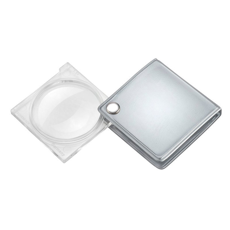Lupa de bolsillo 3,5x 45mm plata