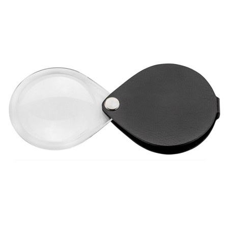 Lupa de bolsillo 3,5x 60mm negra