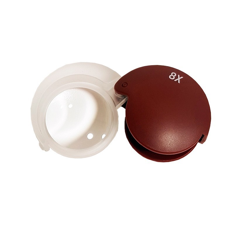 Lupa de bolsillo plegable 8x