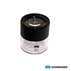 Lupa 10x con escala de precisión Schwezier